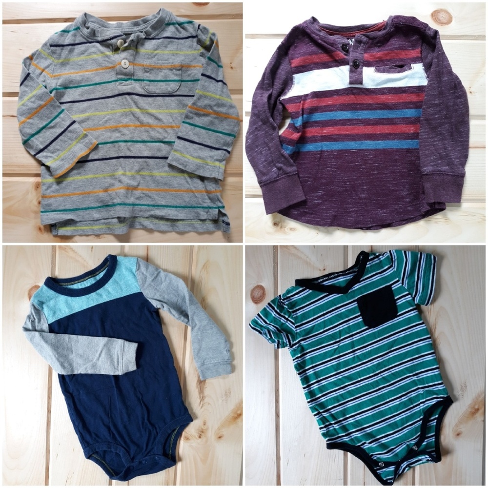Bundle 18m shirts Oshkosh, Cat & Jack, Okie Dokie